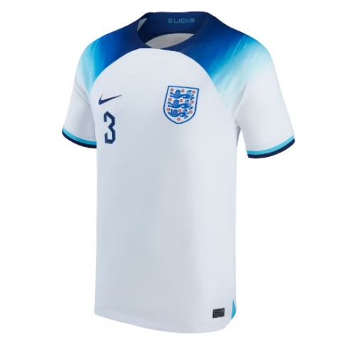 Anglia Luke Shaw #3 Koszulka Podstawowych MŚ 2022 Krótki Rękaw